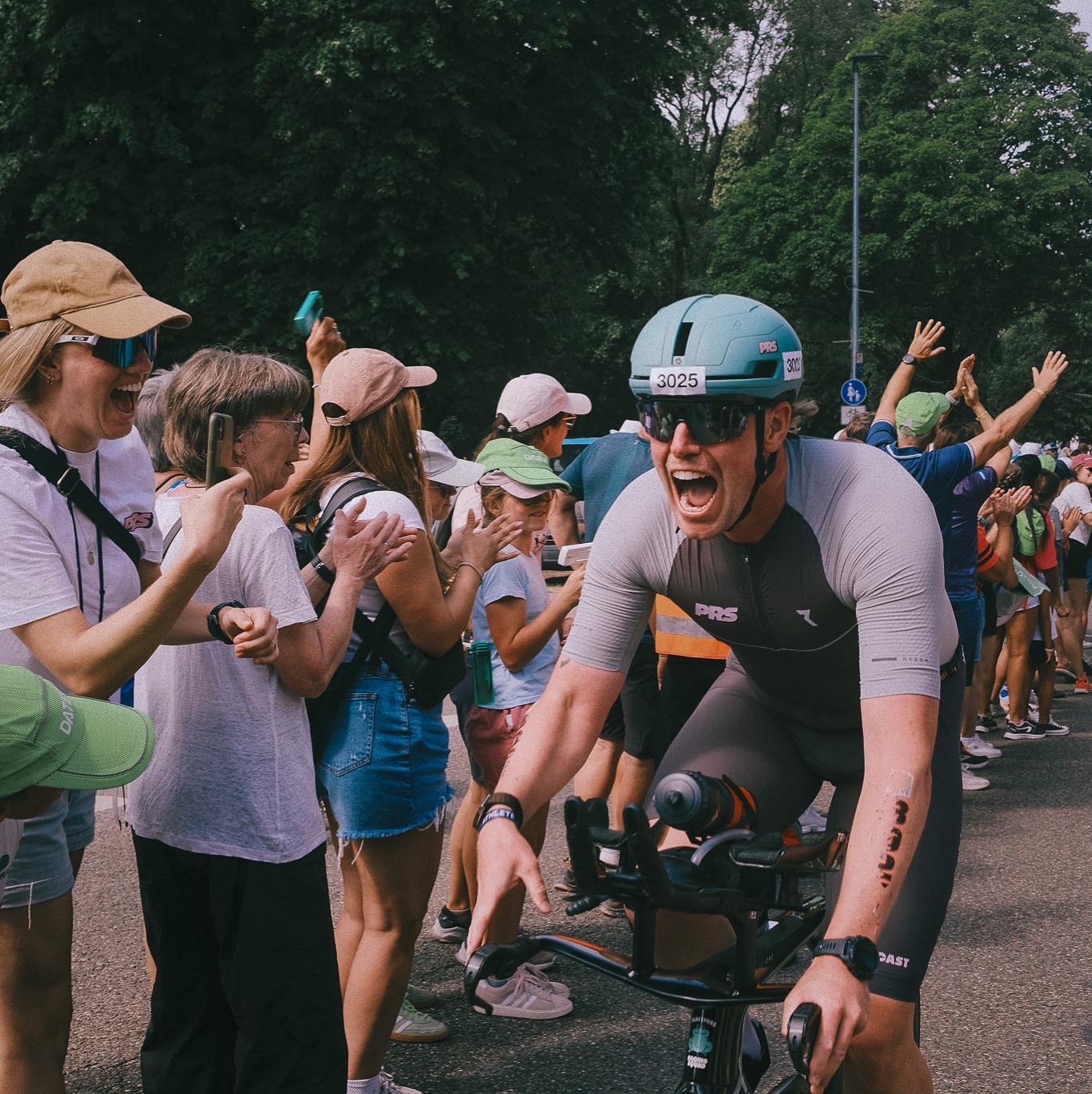 Hannes Popken bei der Triathlon Langdistanz in Roth